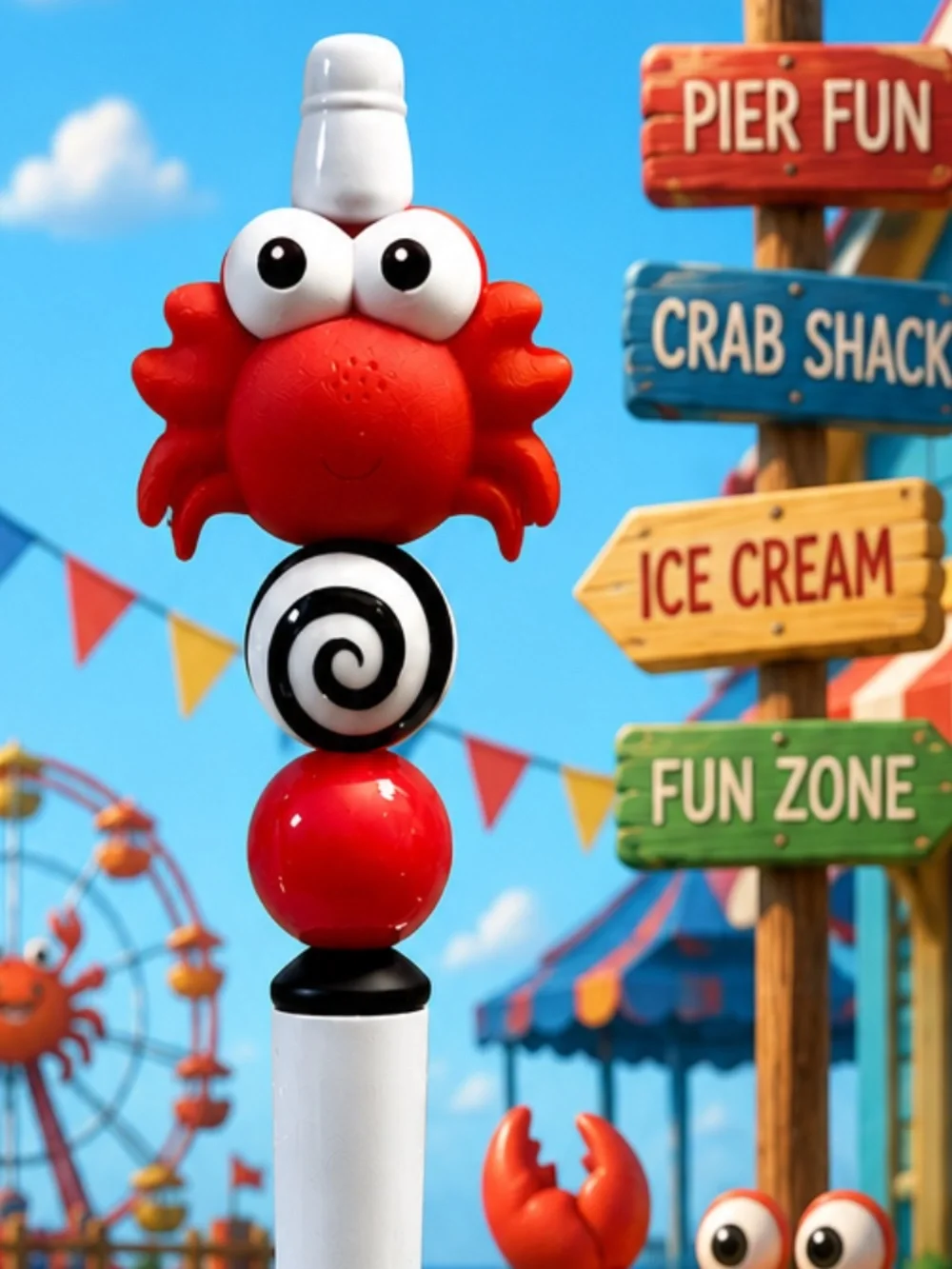Crabby Swirl Pen